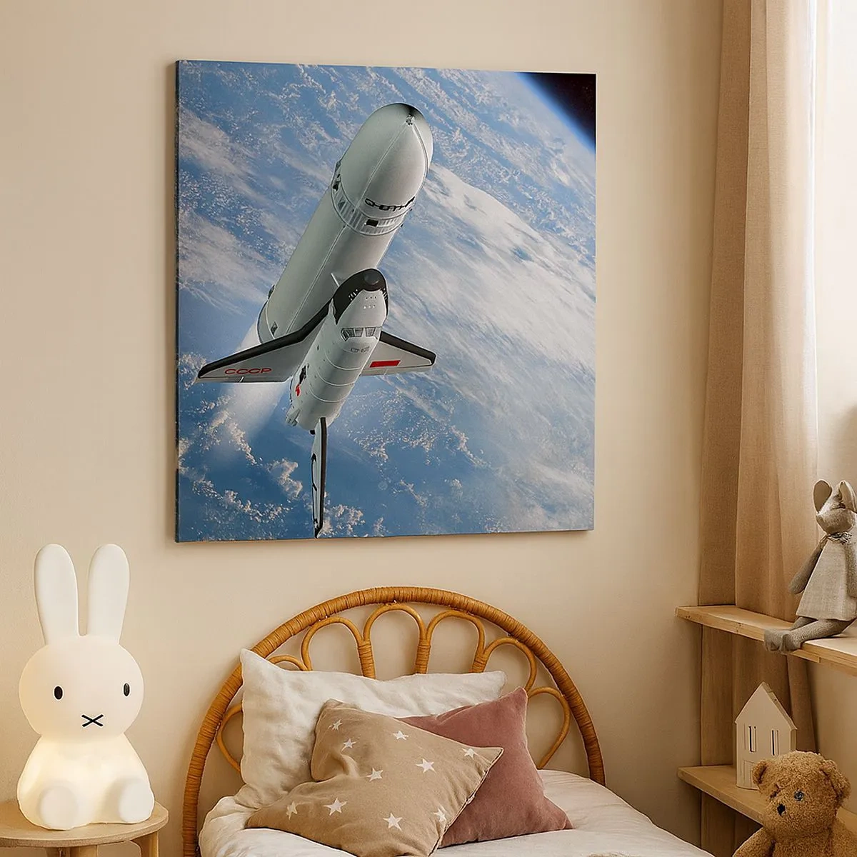 Impression sur toile - Image sur toile - Ascension cosmique - 30x30 cm