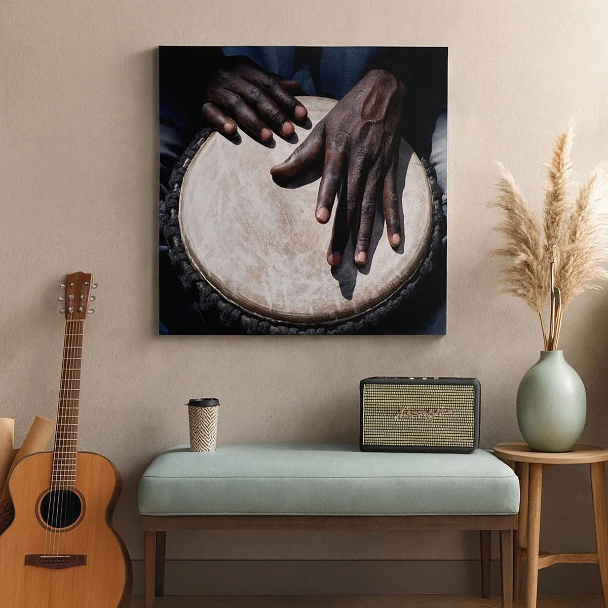 Impression sur toile - Image sur toile - Vis à son rythme - 30x30 cm