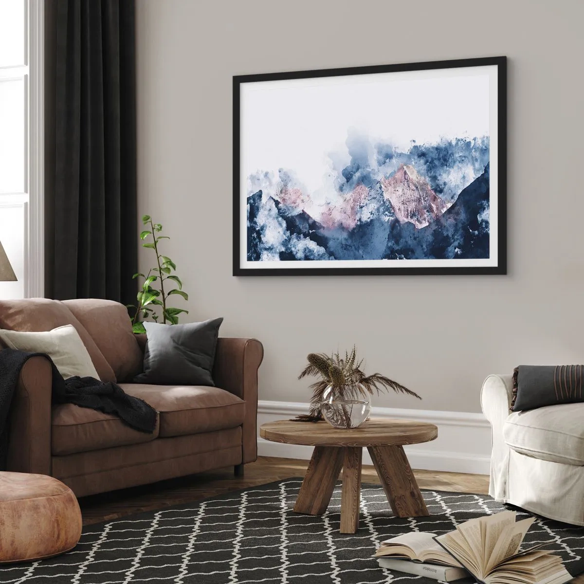 Affiche dans un cadre noir - Poster - Ce sont des sommets ! - 50x40 cm