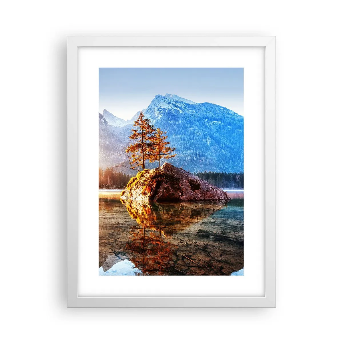 Affiche dans un cadre blanc - Poster - La nature sous un nouveau jour - 30x40 cm