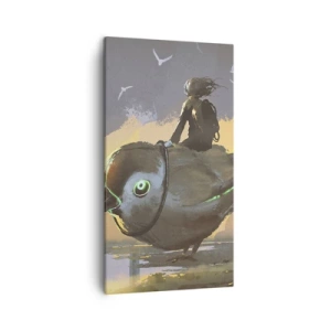 Impression sur toile - Image sur toile - Un arrêt sur un voyage fantastique - 45x80 cm