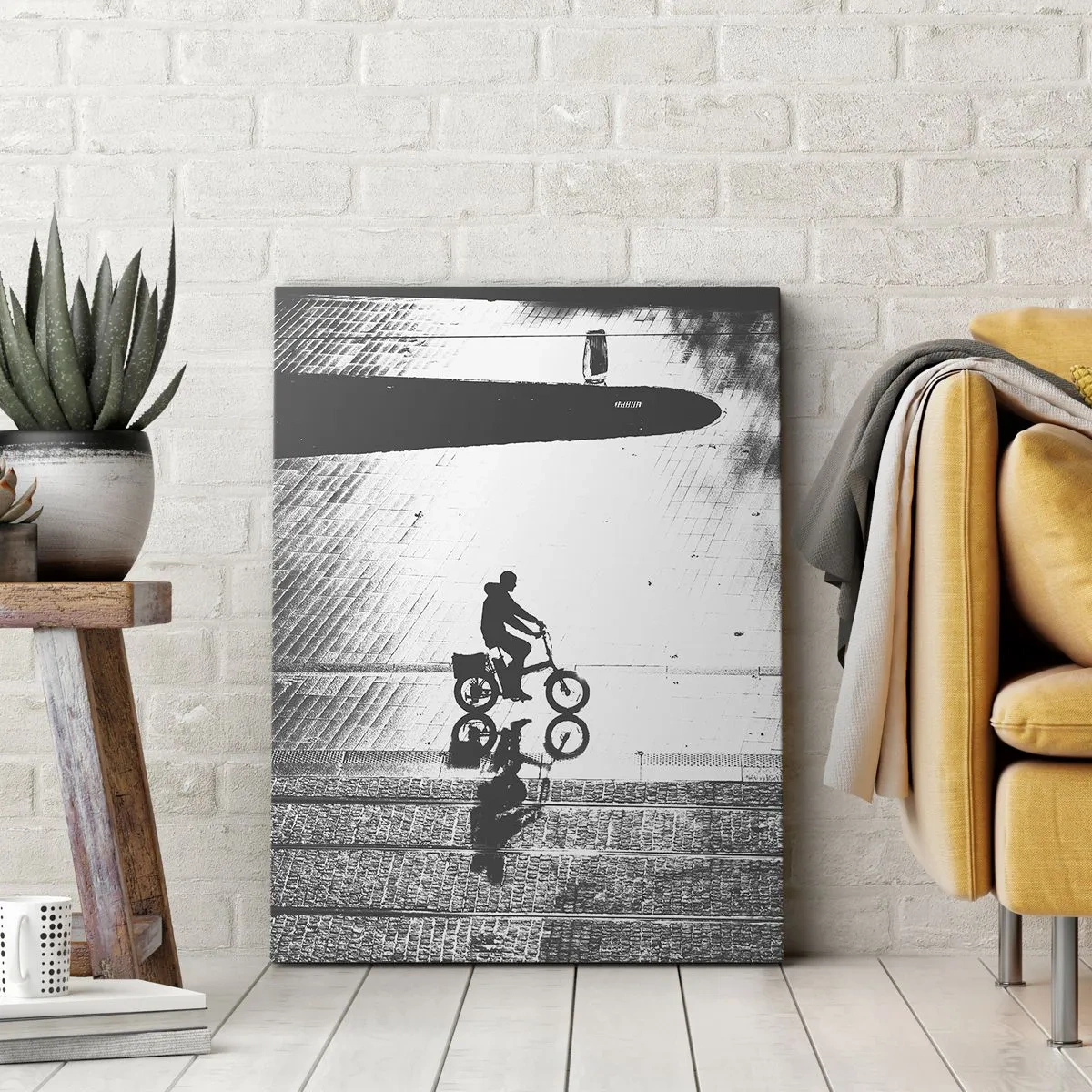 Impression sur toile - Image sur toile - Devant moi, à travers la ville - 45x80 cm