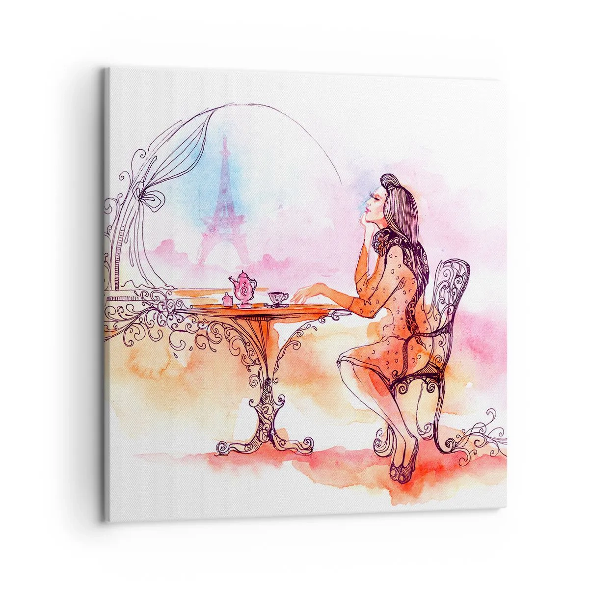 Impression sur toile - Image sur toile - Le chic parisien - 50x50 cm