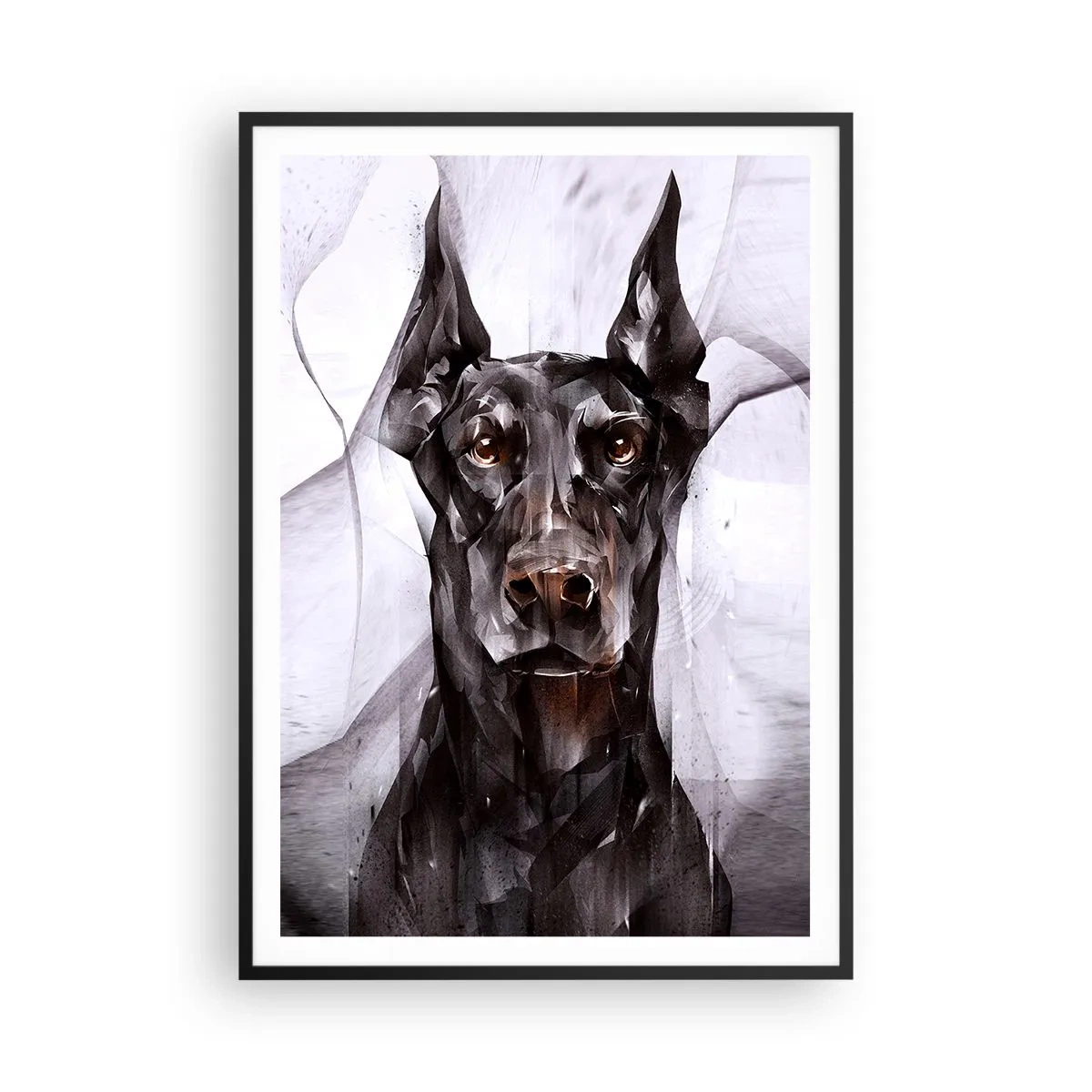 Affiche dans un cadre noir - Poster - Né noble - 70x100 cm