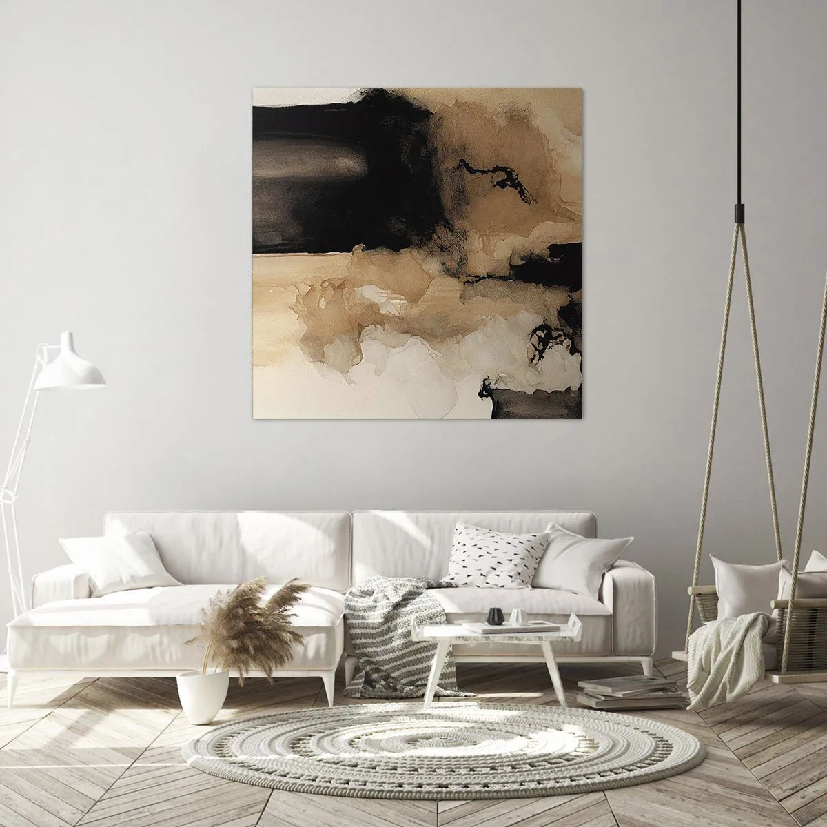 Impression sur toile - Image sur toile - Une abstraction intrigante - 40x40 cm