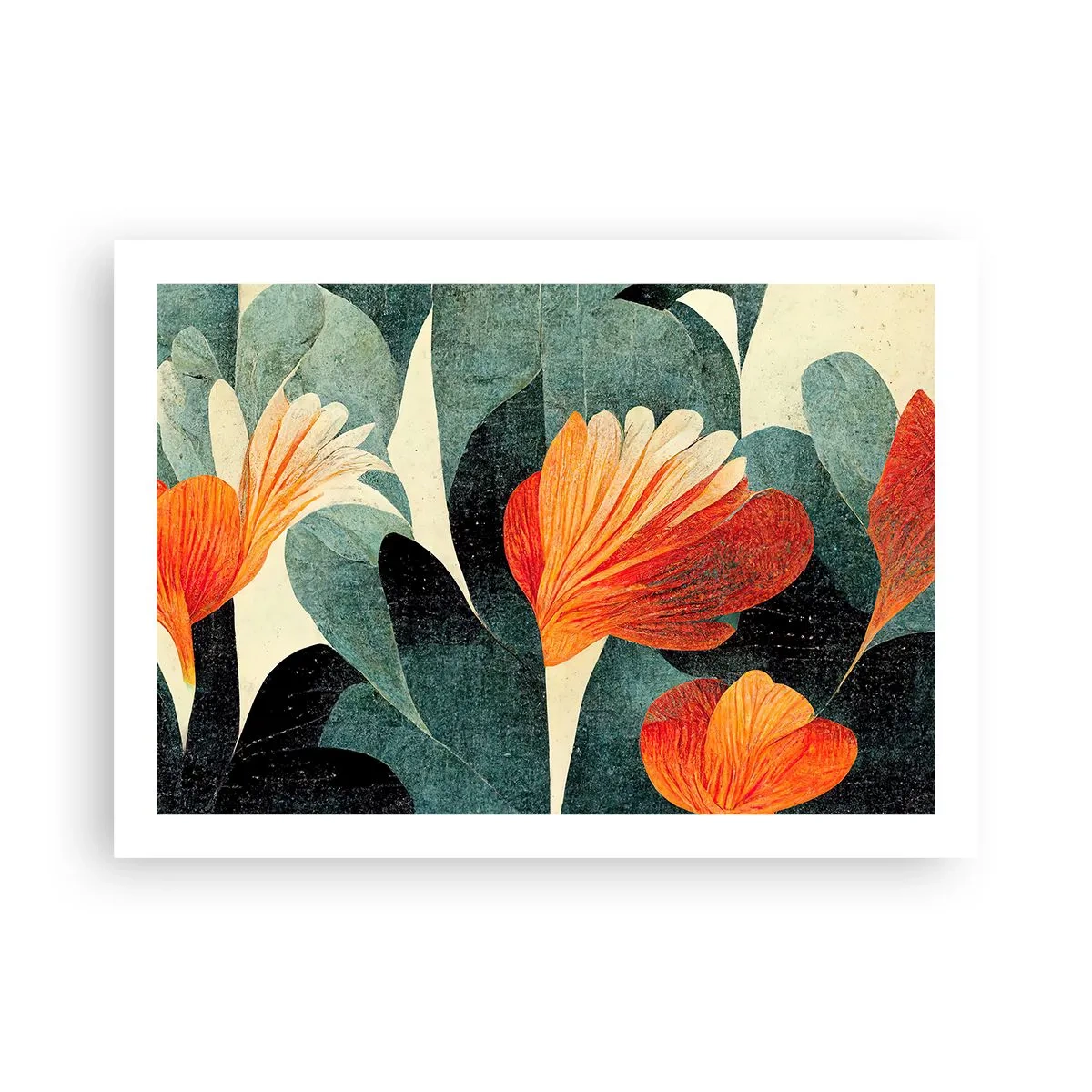 Affiche - Poster - La chaleur des tropiques et la fraîcheur de la verdure - 70x50 cm