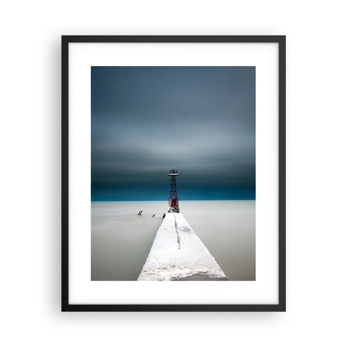 Affiche dans un cadre noir - Poster - À la rencontre de l'immensité - 40x50 cm