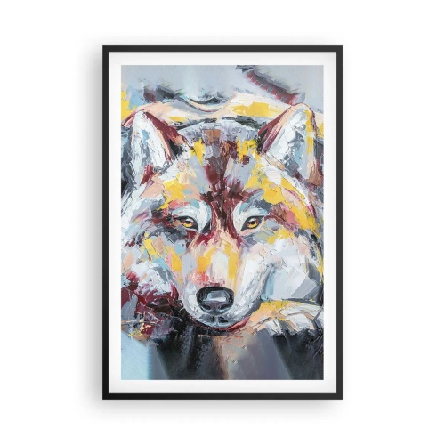 Affiche dans un cadre noir - Poster - En paix au milieu des siens - 61x91 cm