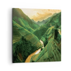 Impression sur toile - Image sur toile - Vallée vietnamienne - 50x50 cm
