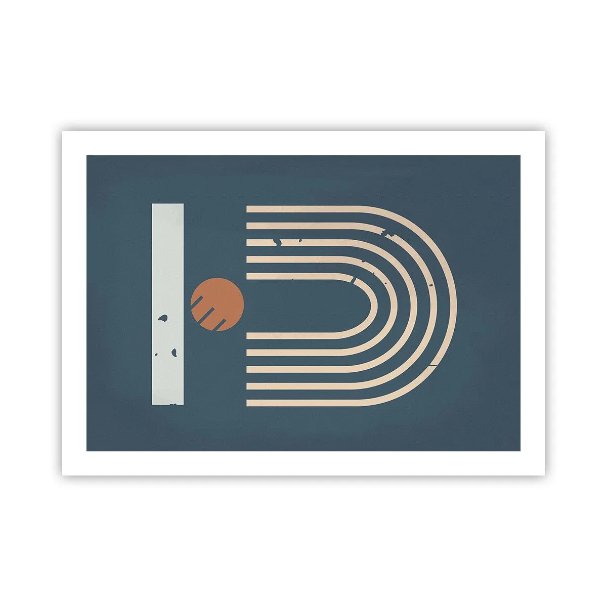 Affiche - Poster - Géométrie sur la grenade - 70x50 cm