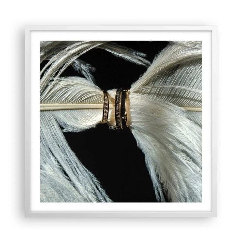 Affiche dans un cadre blanc - Poster - ... et je ne te laisserai pas ... - 60x60 cm