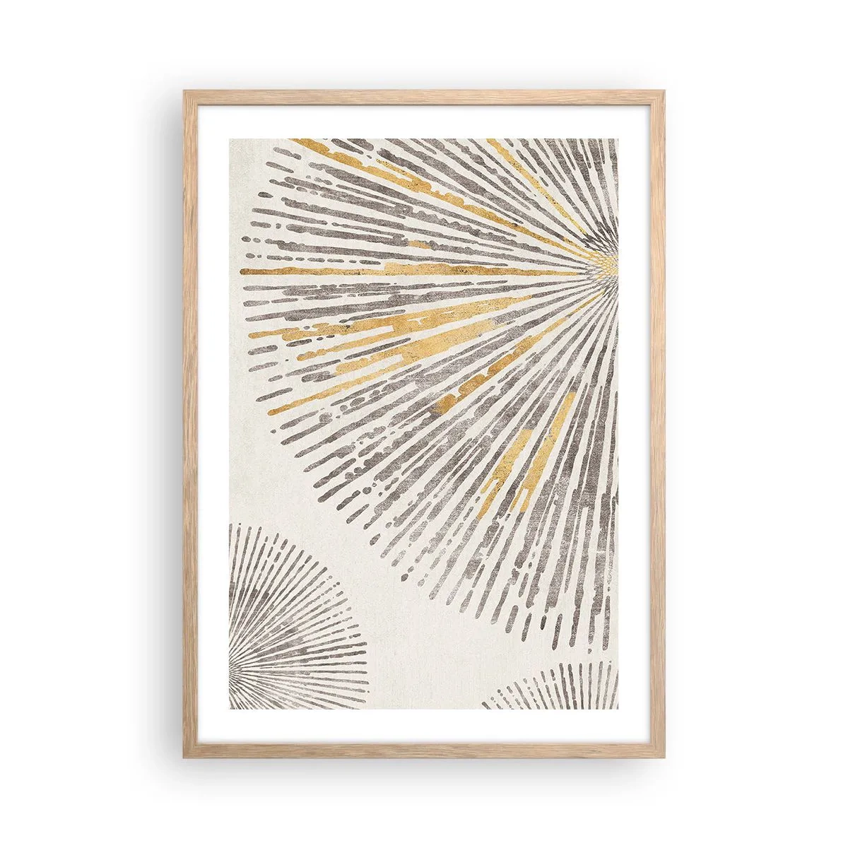 Affiche dans un chêne clair - Poster - La beauté du rayon - 50x70 cm