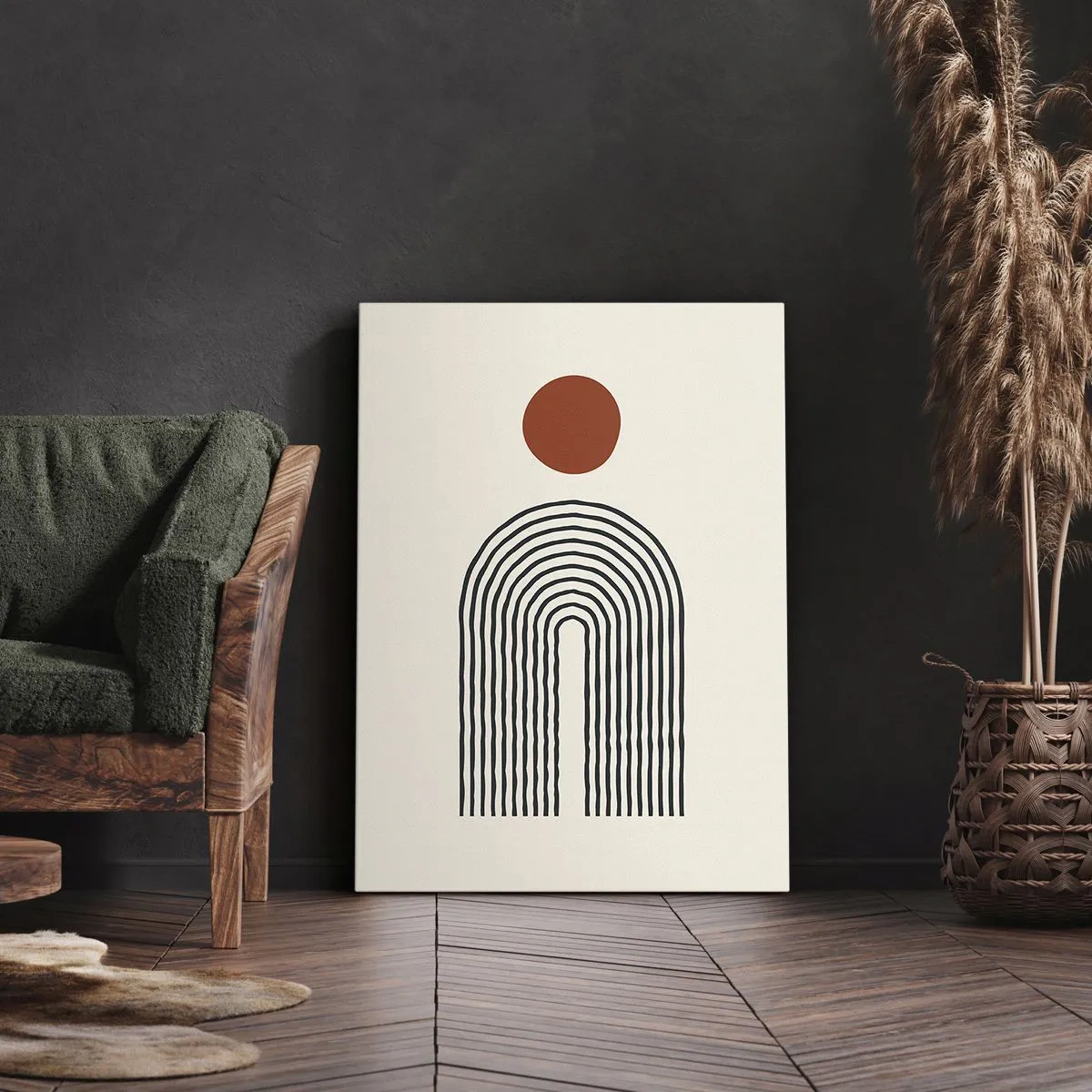 Impression sur toile - Image sur toile - Le magnétisme des formes et des couleurs - 65x120 cm