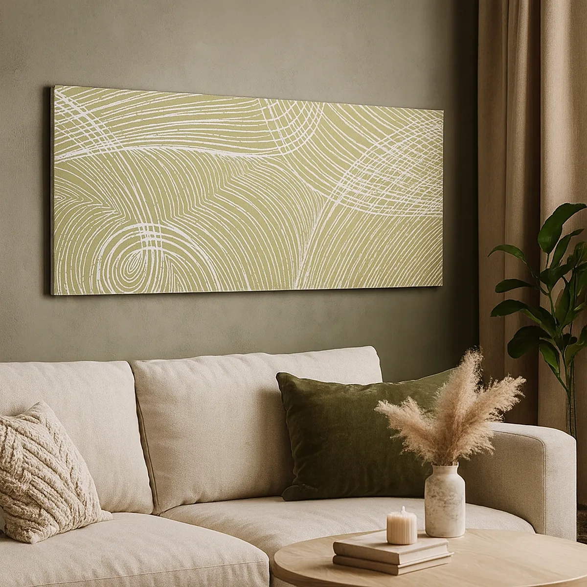 Impression sur toile - Image sur toile - Abstraction complexe de blanc - 30x30 cm