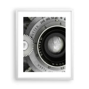 Affiche dans un cadre blanc - Poster - Histoire d'Hollywood - 40x50 cm