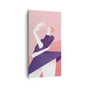 Impression sur toile - Image sur toile - Chaque pas de danse est une ceinture - 65x120 cm