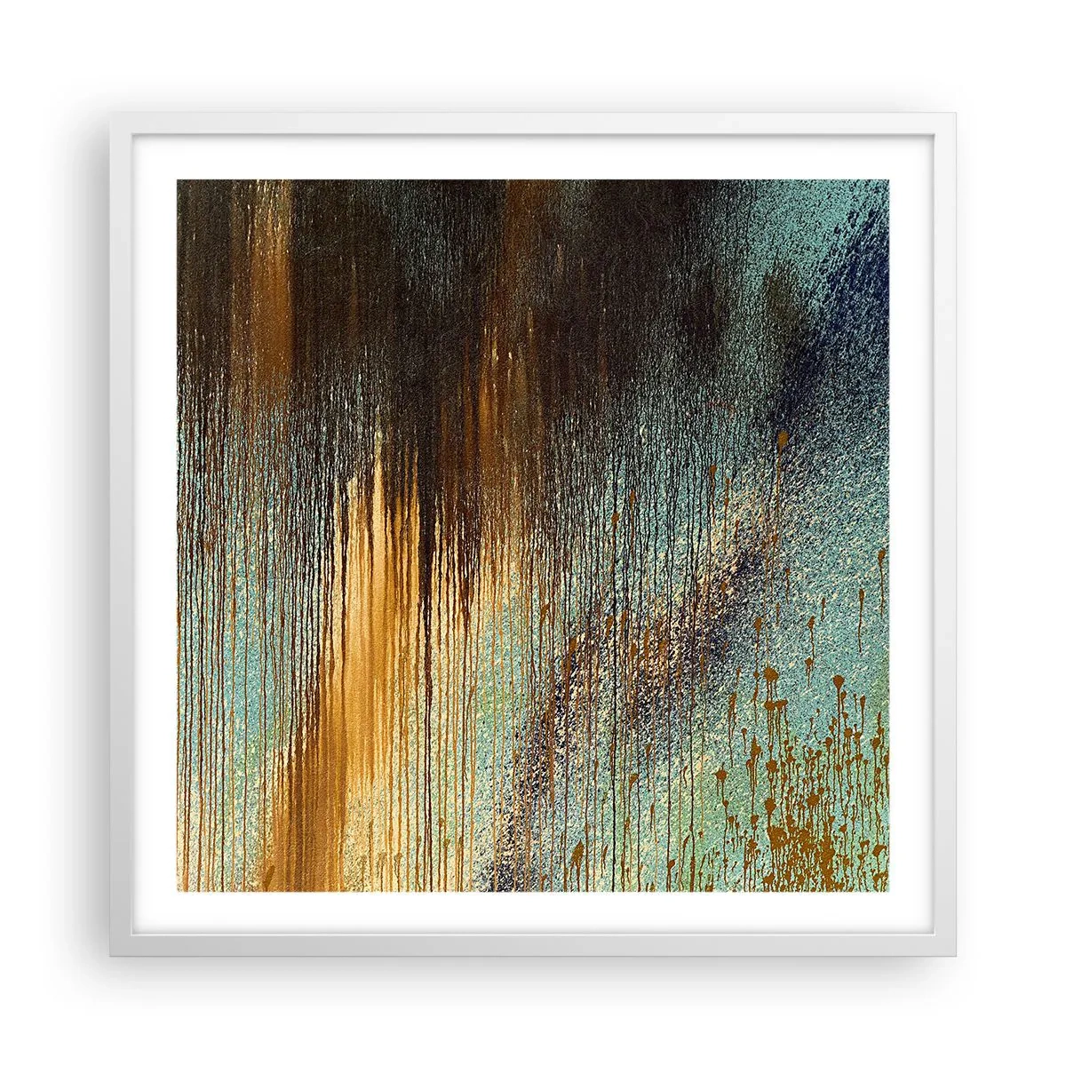 Affiche dans un cadre blanc - Poster - Une composition de couleirs non fortuite - 60x60 cm
