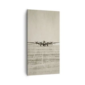 Impression sur toile - Image sur toile - Toujours prêt! - 55x100 cm