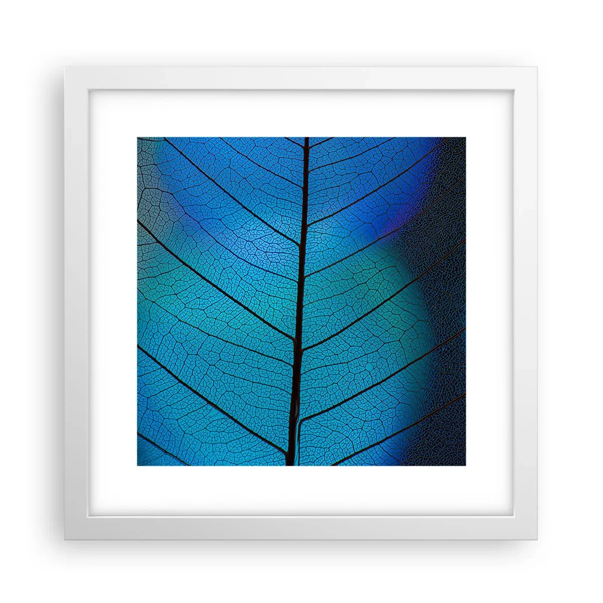 Affiche dans un cadre blanc - Poster - Construction complexe - 30x30 cm