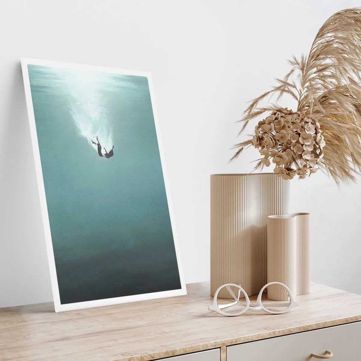 Affiche - Poster - Dans les bras de l'océan - 70x100 cm