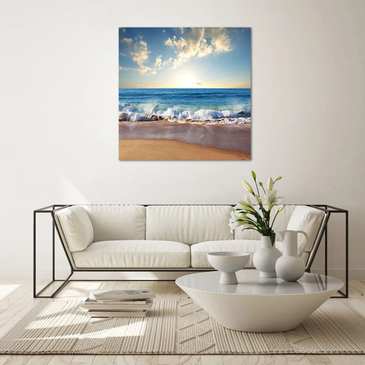 Impression sur verre - Image sur verre - Mouvement et immobilité à la fois - 40x40 cm