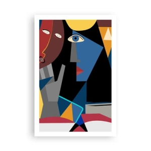 Affiche - Poster - Une conversation entre cubistes - 61x91 cm