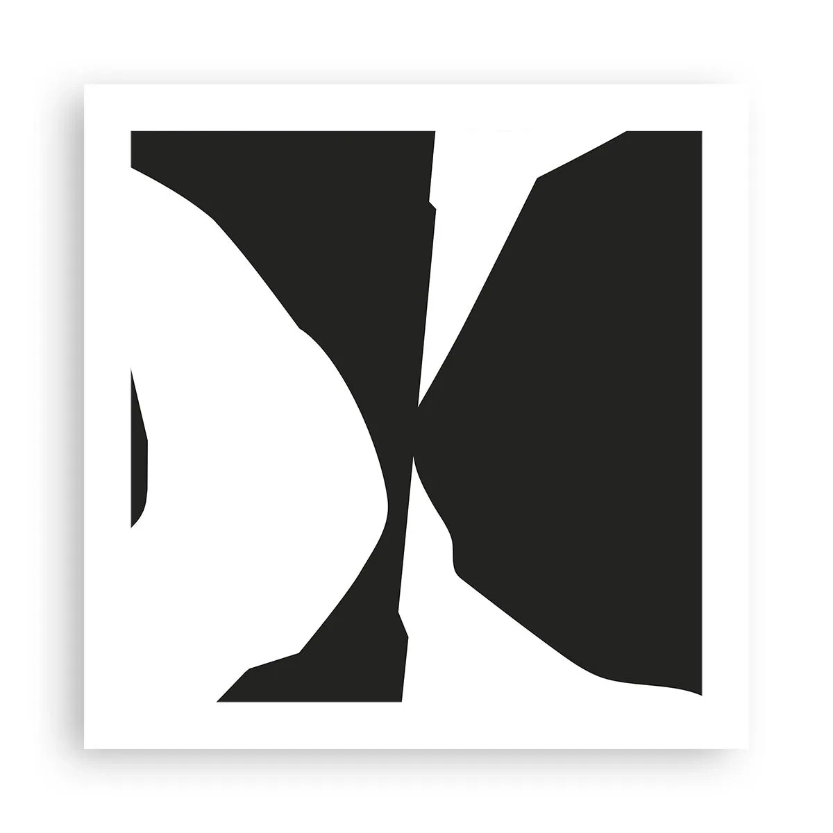 Affiche - Poster - Positif négatif - 50x50 cm