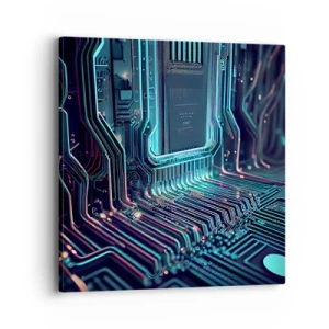 Impression sur toile - Image sur toile - Je pense comme ça… - 40x40 cm