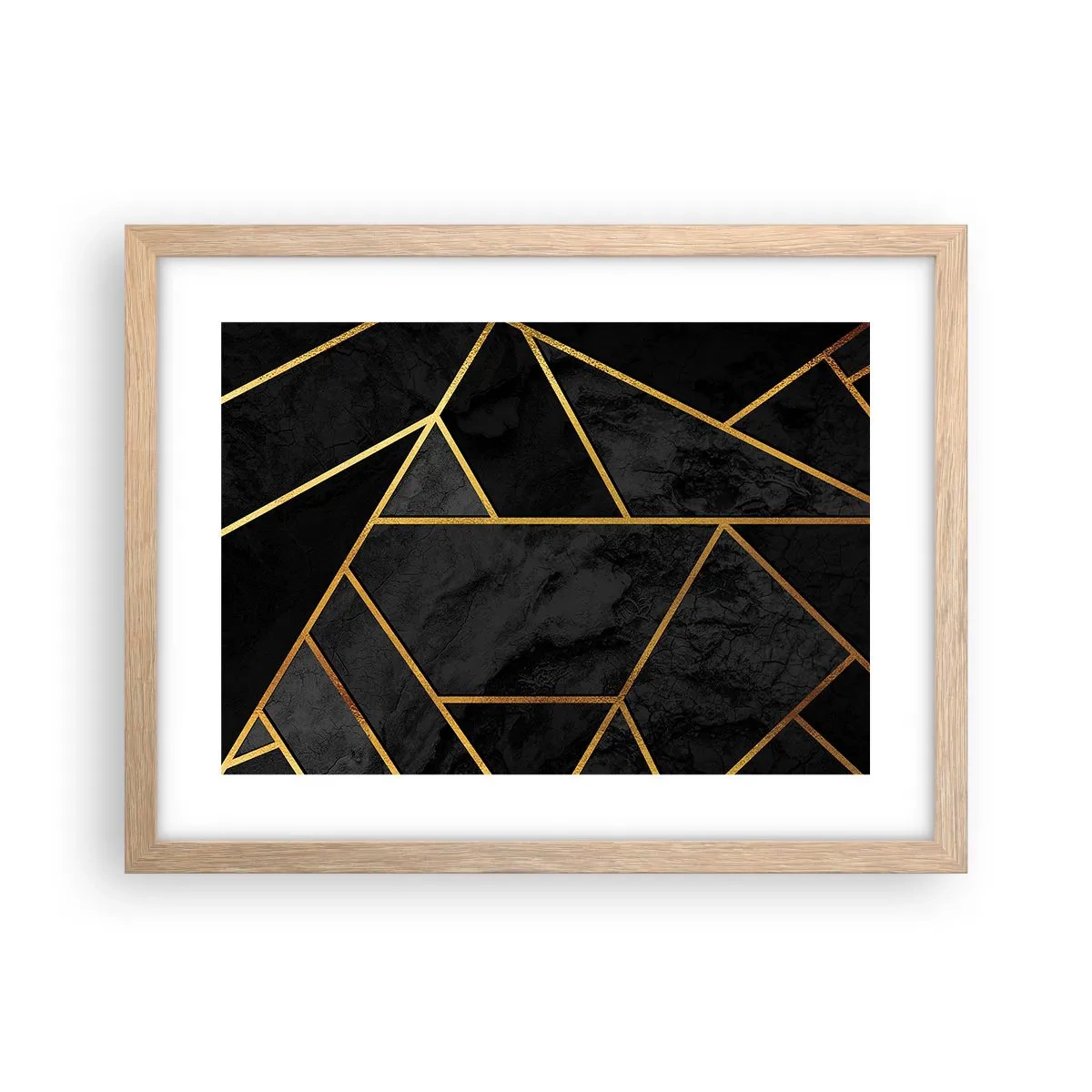 Affiche dans un chêne clair - Poster - Obscurité et éclat - 40x30 cm