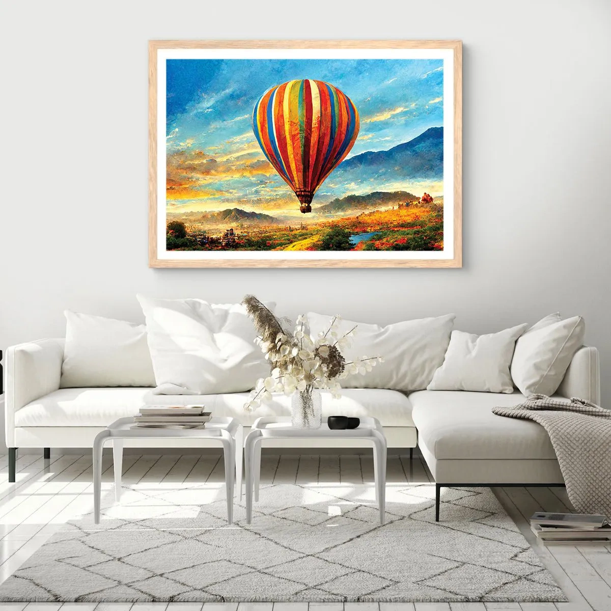 Affiche dans un chêne clair - Poster - Dans le silence on voit mieux - 40x30 cm