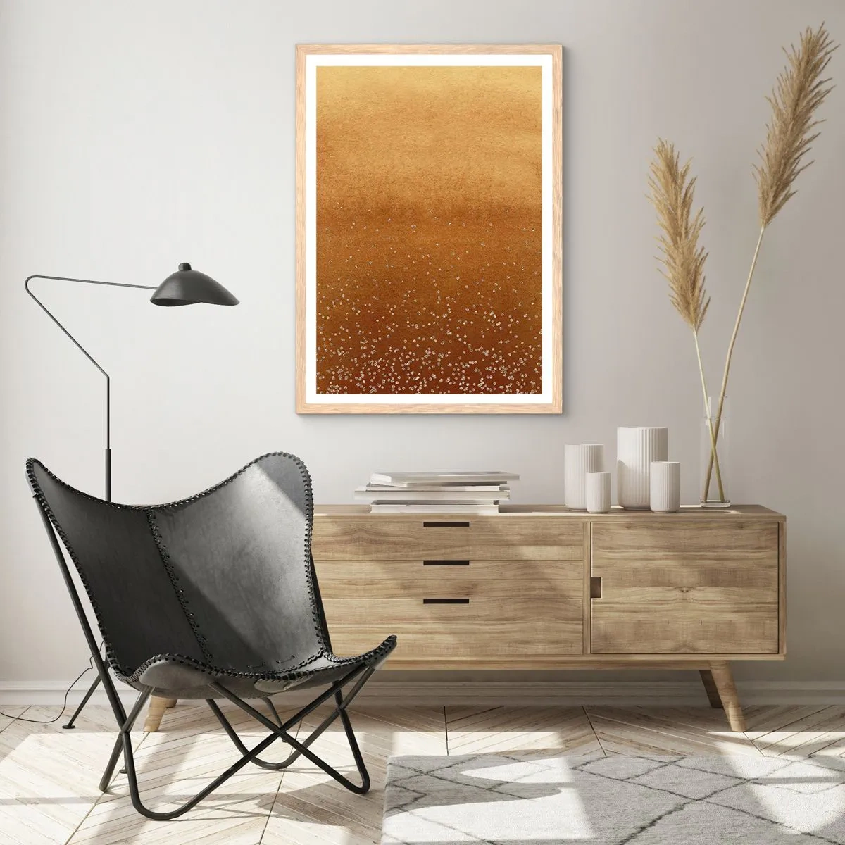 Affiche dans un chêne clair - Poster - Origine du monde - 50x70 cm