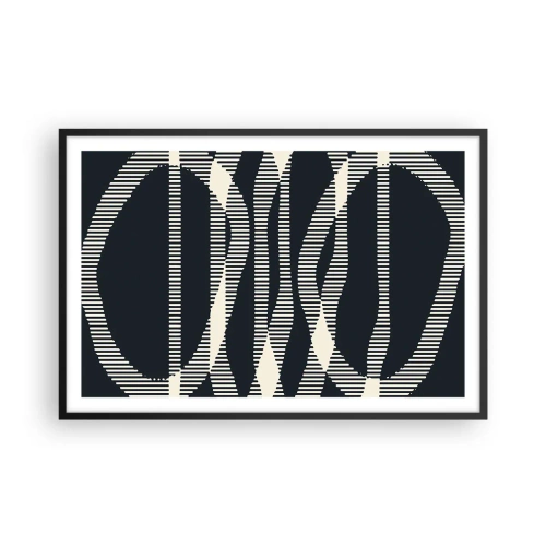 Affiche dans un cadre noir - Poster - Une tentative de briser l'obscurité - 91x61 cm