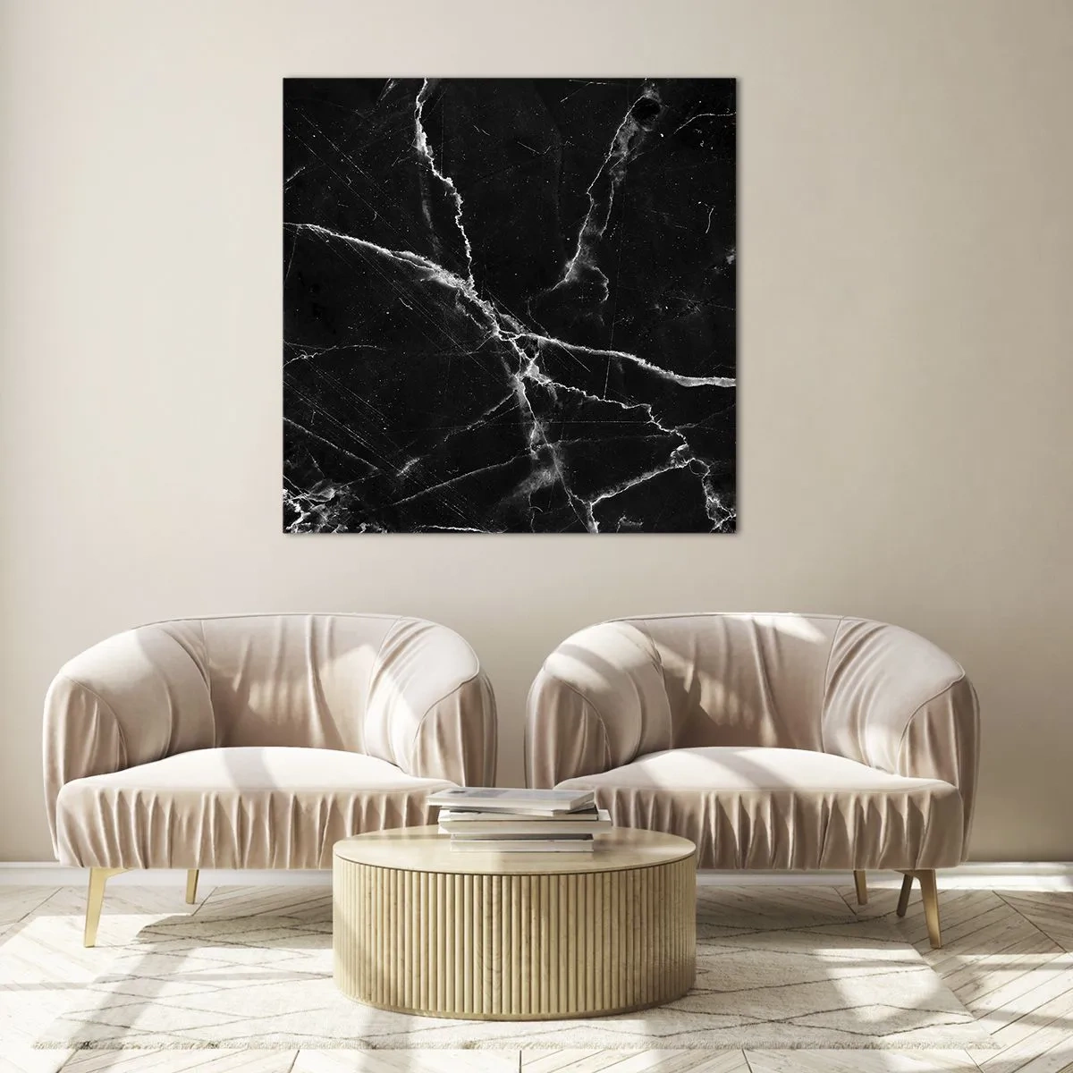 Impression sur verre - Image sur verre - La vie secrète de la pierre - 70x70 cm