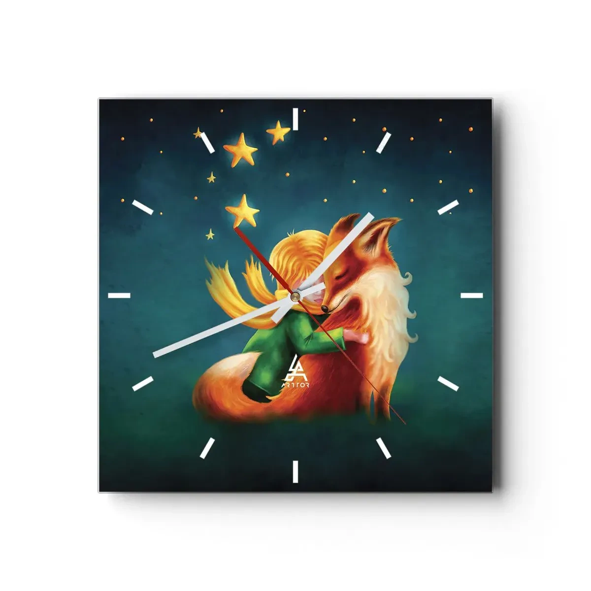 Horloge murale - Pendule murale - Petit Prince - 40x40 cm