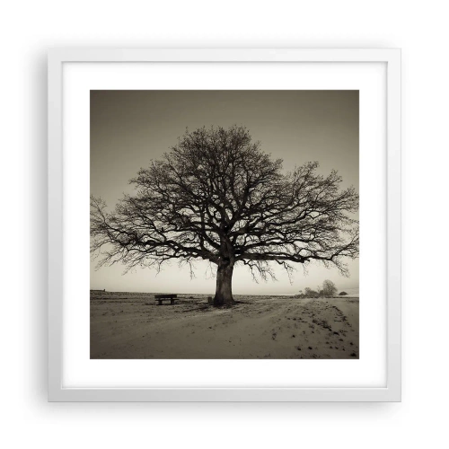 Affiche dans un cadre blanc - Poster - D'ici à l'éternité - 40x40 cm