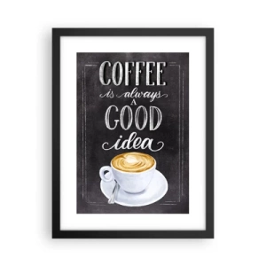 Affiche dans un cadre noir - Poster - Bien sûr! - 30x40 cm