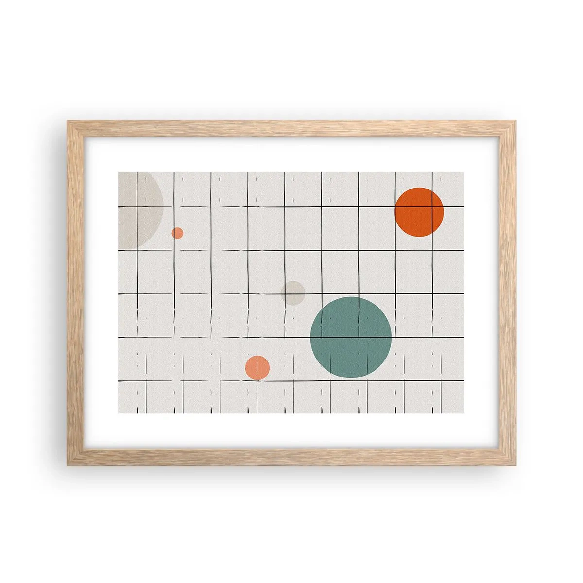 Affiche dans un chêne clair - Poster - Piégé. Nous ou eux ? - 40x30 cm