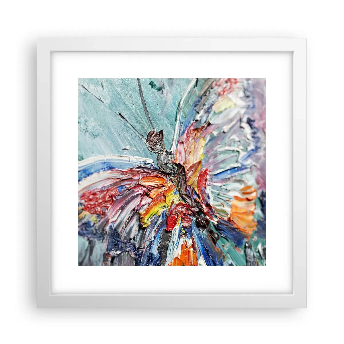 Affiche dans un cadre blanc - Poster - Peint par nature - 30x30 cm