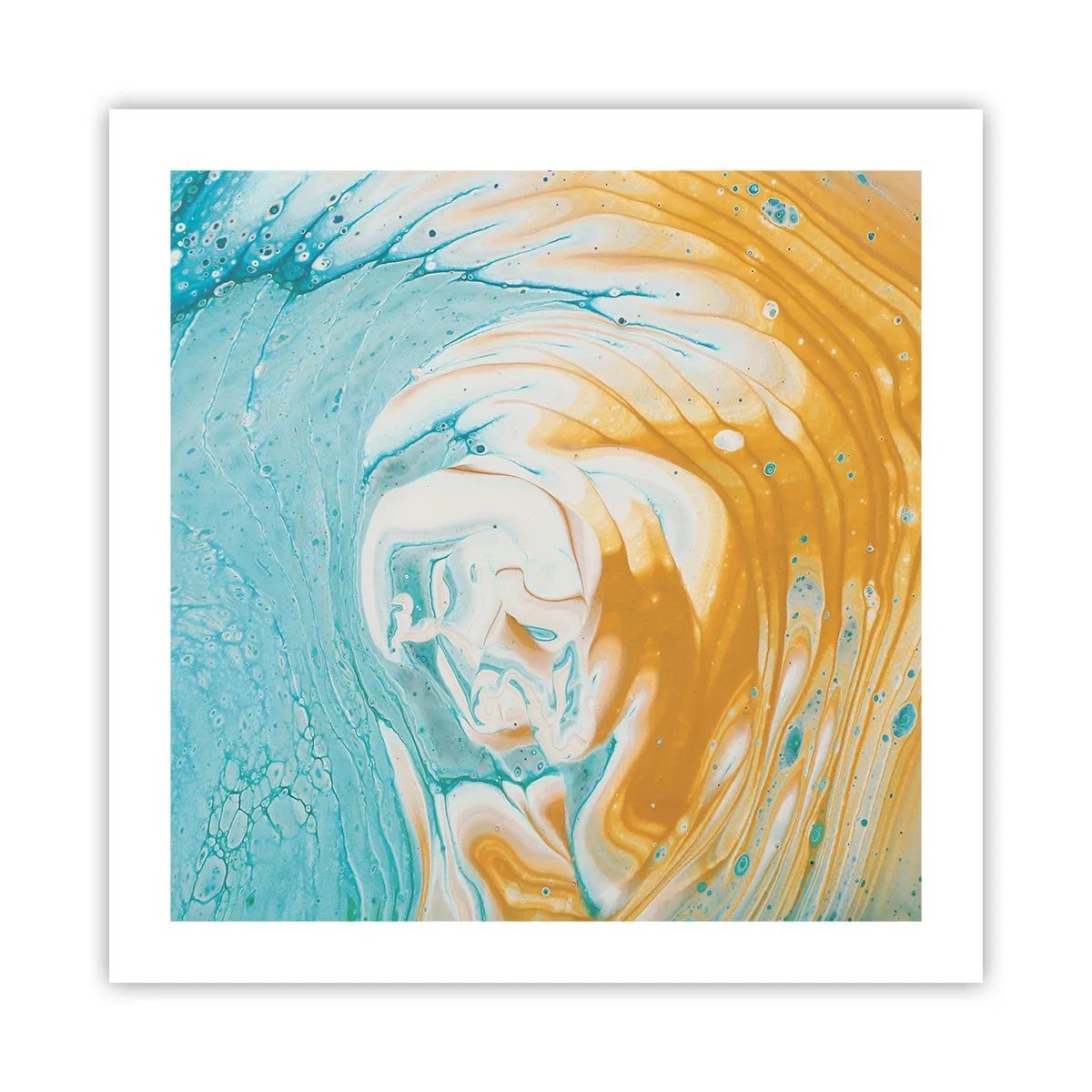 Affiche - Poster - Tourbillon pastel - 50x50 cm