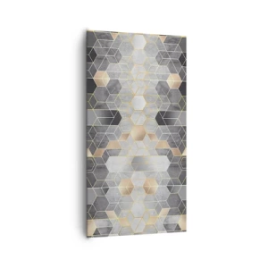 Impression sur toile - Image sur toile - Composition de diamants - 65x120 cm