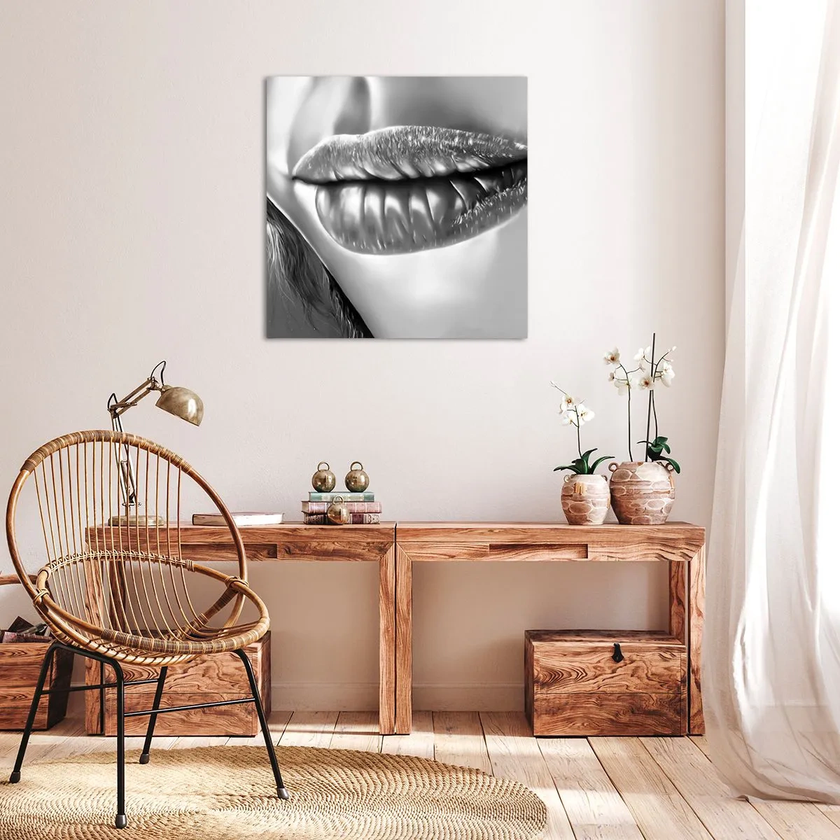 Impression sur toile - Image sur toile - Je sais à quoi tu penses… - 40x40 cm