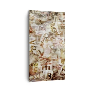 Impression sur toile - Image sur toile - J'unifie le bavardage - 45x80 cm