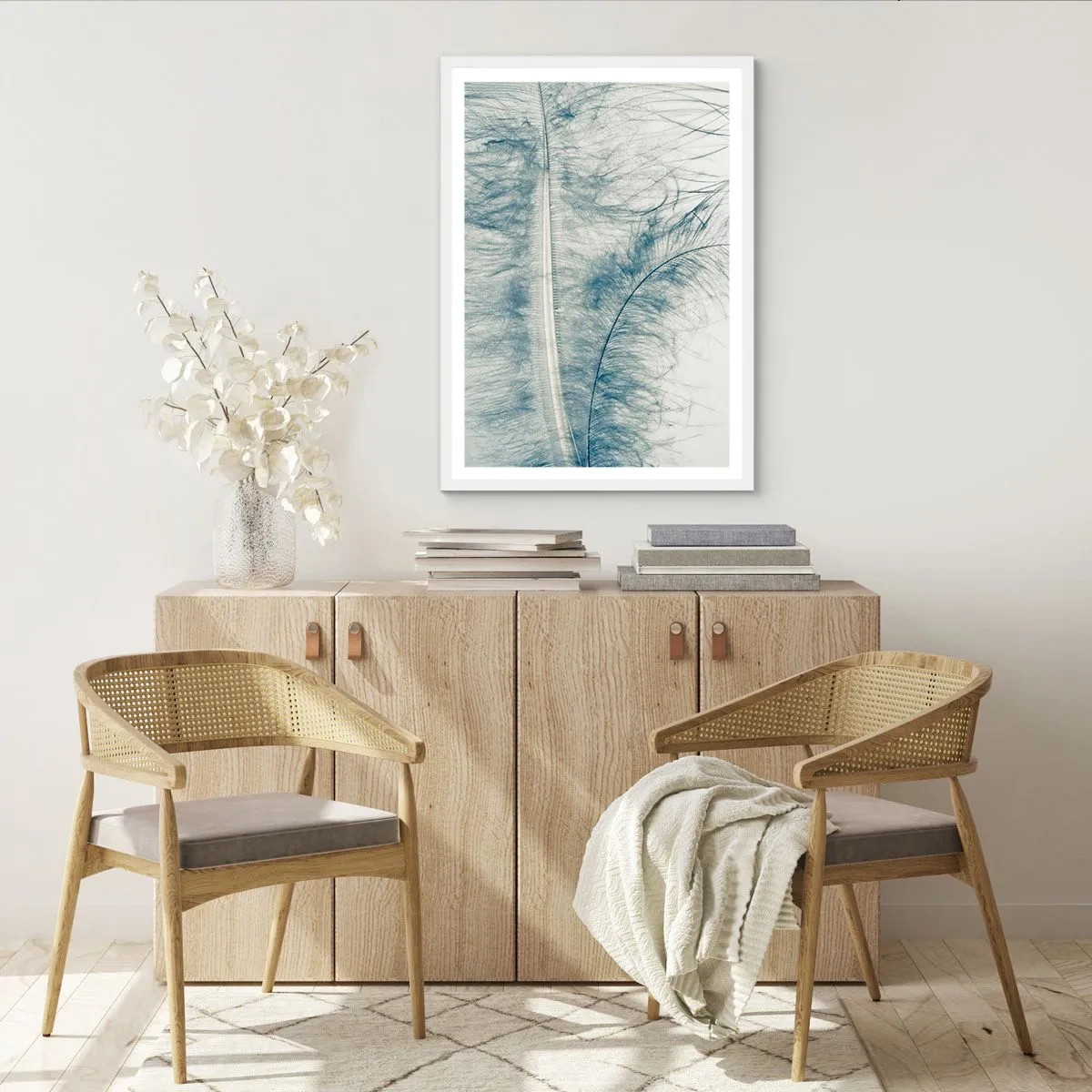 Affiche dans un cadre blanc - Poster - Les sept natures - 30x40 cm