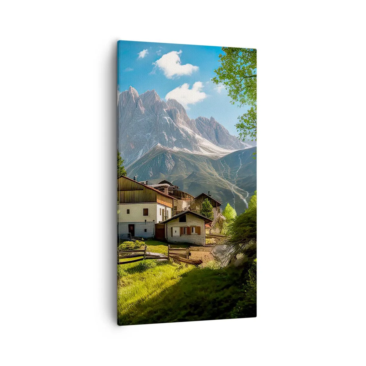 Impression sur toile - Image sur toile - Idylle alpine - 55x100 cm