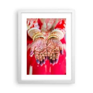 Affiche dans un cadre blanc - Poster - Prêt à saisir votre chance - 30x40 cm