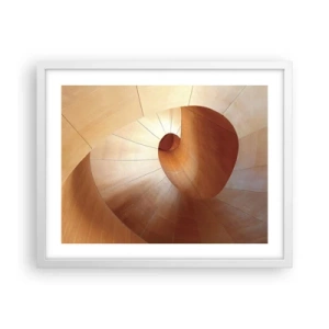 Affiche dans un cadre blanc - Poster - Serpentin architectural - 50x40 cm