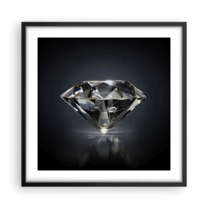 Affiche dans un cadre noir - Poster - La meilleure amie - 50x50 cm