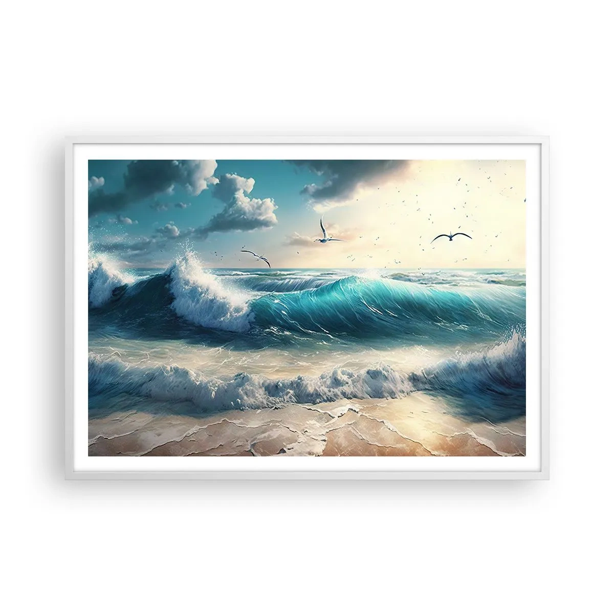 Affiche dans un cadre blanc - Poster - Ça bourdonne seulement pour toi - 100x70 cm