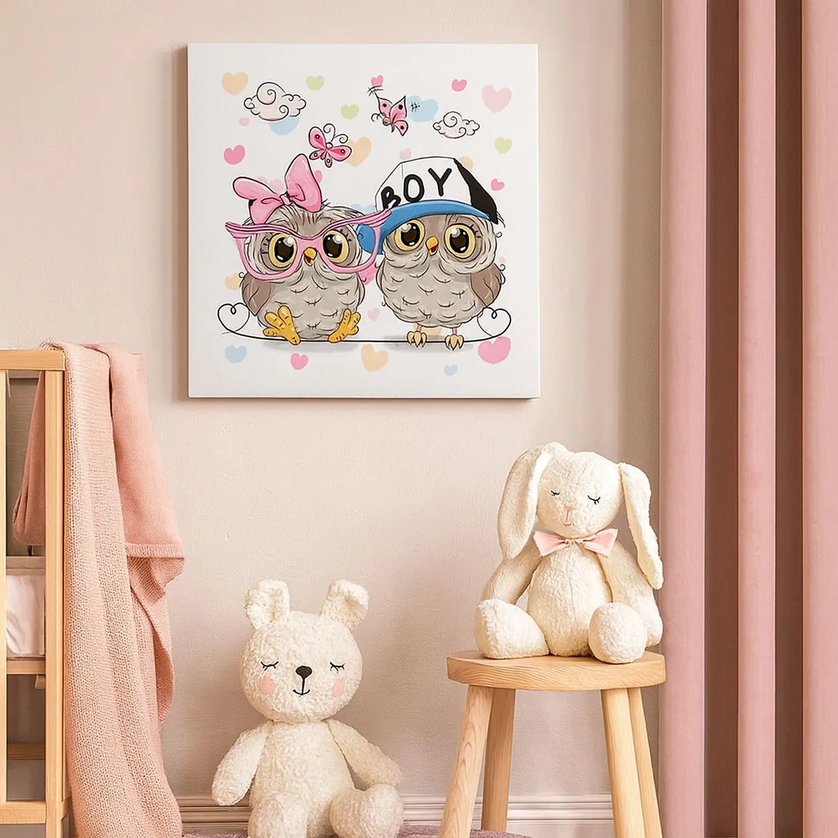 Impression sur toile - Image sur toile - On s'aime! - 30x30 cm