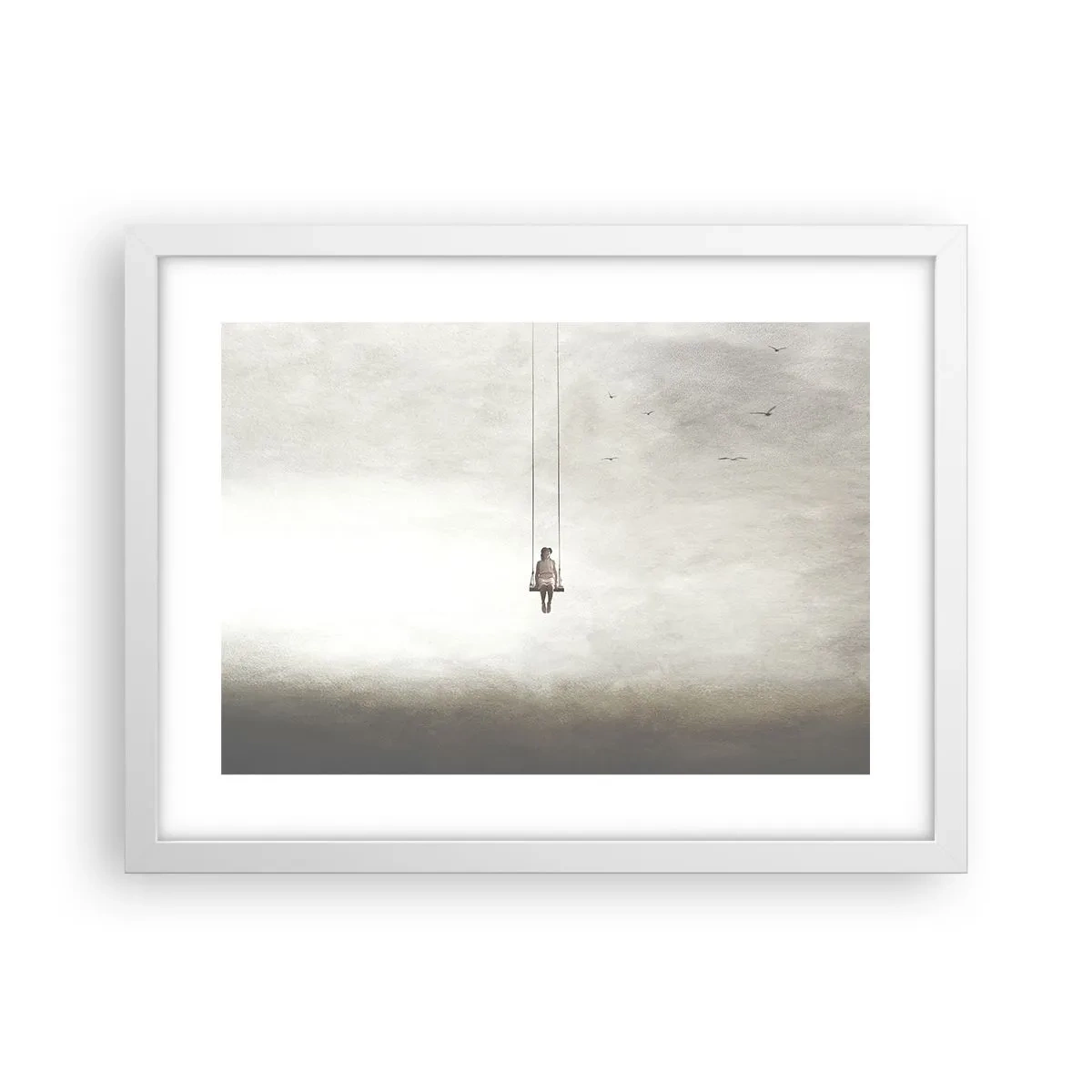 Affiche dans un cadre blanc - Poster - Enfant en nous - 40x30 cm